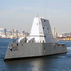 Navy Receives USS Zumwalt Destroyer - top government contractors - best government contracting event