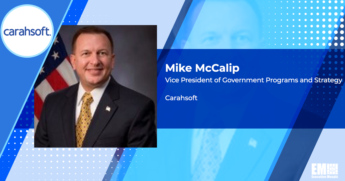 Carahsoft Recognized With Raytheon Premier Supplier Award; Mike McCalip Quoted - top government contractors - best government contracting event